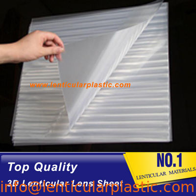 quality  Transparent PET LPI 3D Lenticular Lens Sheet Film 50 Lpi Lenticular Plastics With 510*710*0.58mm Standard Size factory