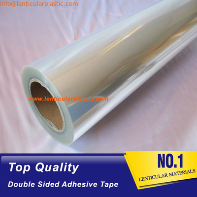 Super Transparent 0.05mm Thickness PET Sheet 3D Lenticular Film Tape Double Side Adhesive For Inkjet Lenticular