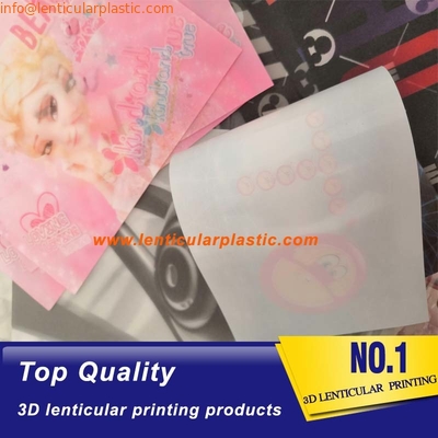 3d lenticular fabric fashion - cat and rose flower switch effects - soft tpu lenticular lenses printing