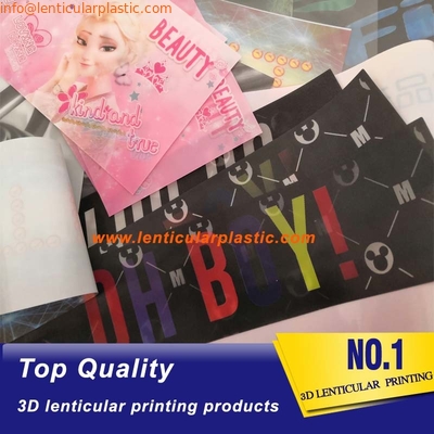 Custom sew on TPU 3D lenticular transform pattern fabric picture changing 3d lenticular patch for garment clothing