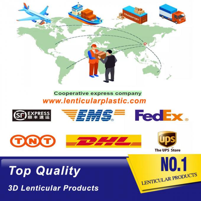 50 lpi flip lenticular sheet standard size 0.51*0.71m PET material blank 3d lenticular plastic lens for offset printer 7